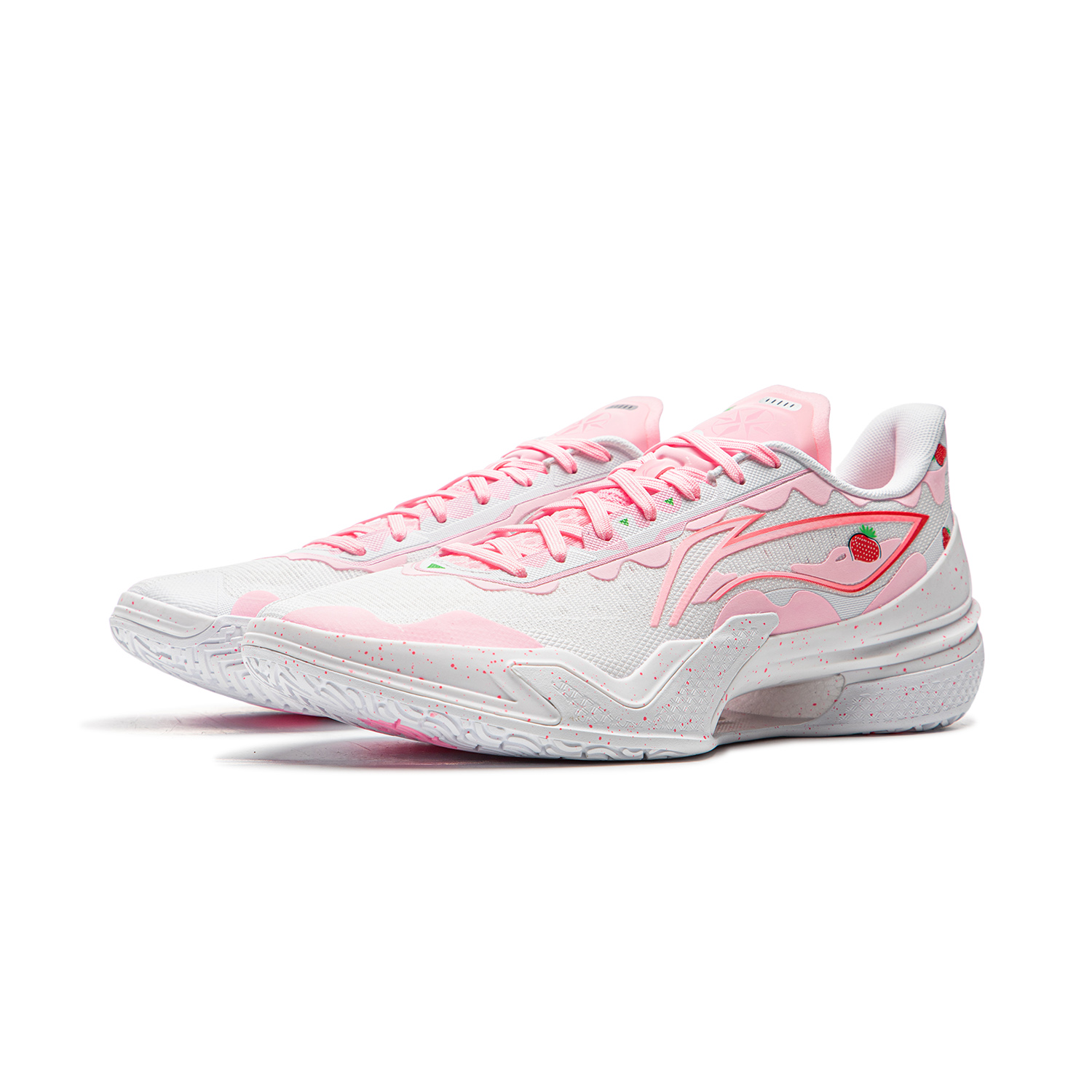 Li Ning Liren 5 Low top Performance Basketball Shoes Men’s Valentine’s Day Colorway White & Pink