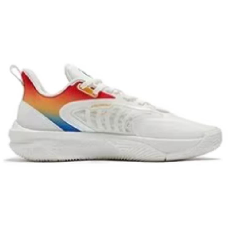 361° Slip Resistant Abrasion Resistant Low top Basketball Shoes Men’s White Red