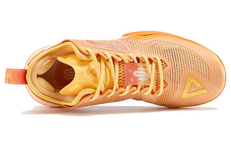 PEAK Slip Resistant Abrasion Resistant Low top Basketball Shoes Men’s Yellow
