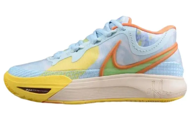 Nike Kyrie 8 Kyrie 8 Comfortable Round Toe Mid top Basketball Shoes Unisex Yellow Gray Blue International Version