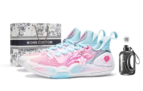 Li Ning Speed 9 M ONE Filled With Cherry Blossom, Box Slip Resistant Abrasion Resistant