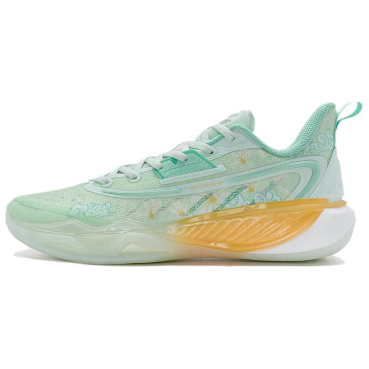 XTEP Light Feather 5 Comfortable And Trendy Slip Resistant Abrasion Resistant Low top Basketball Shoes Men’s Green