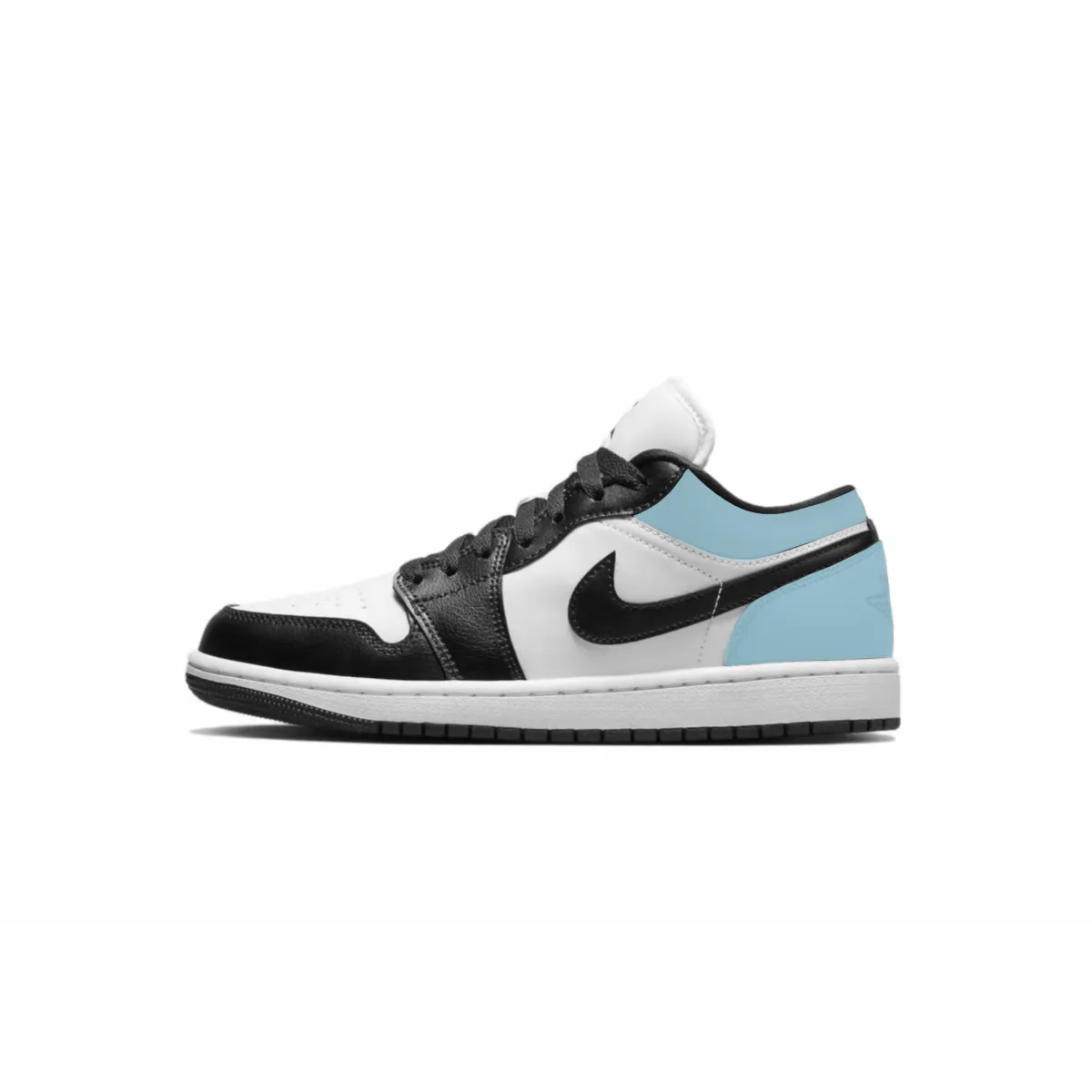 Jordan Air Jordan 1 Cushioning Slip Resistant Low top Vintage Basketball Shoes Women's Blue