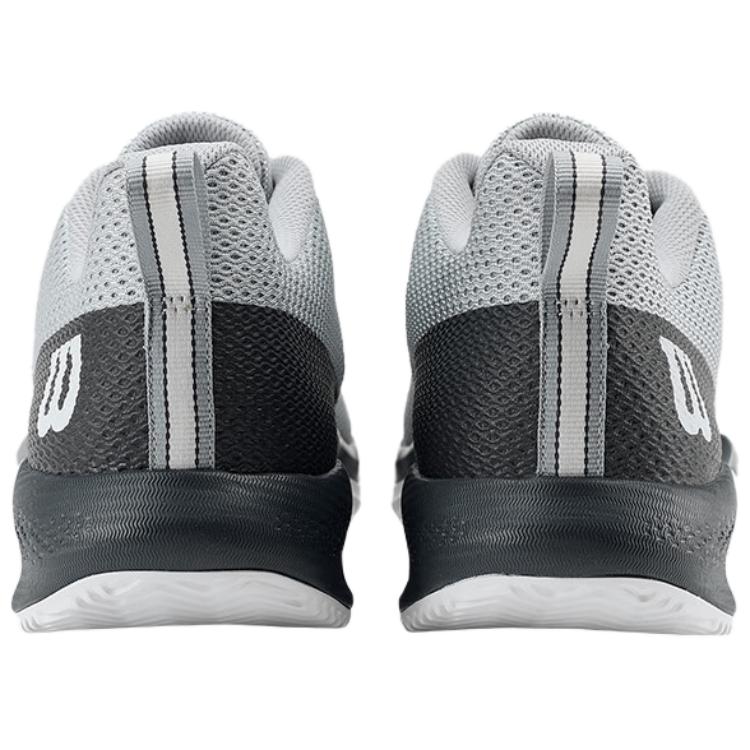 Wilson Rush Pro Slip Resistant Abrasion Resistant Breathable Coverage Support Low top Tennis Shoes Men’s Gray