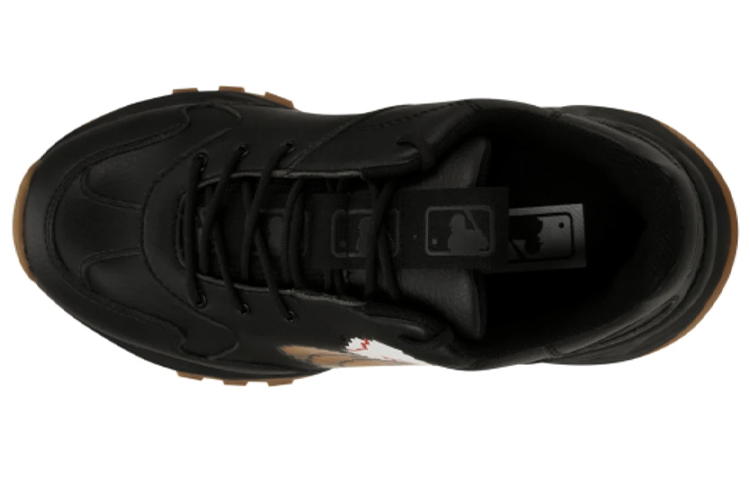 MLB Big Ball Chunky Glove Boston Red Sox Synthetic Leather Slip Resistant Abrasion Resistant Low top Chunky Sneakers