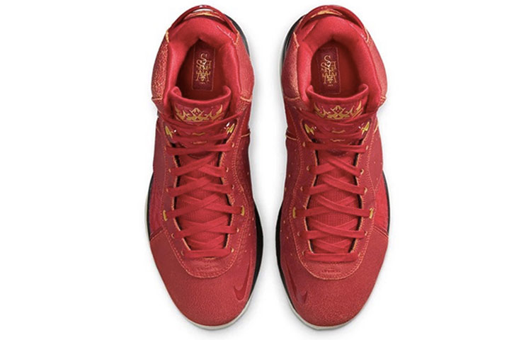 Мужские кроссовки Nike Lebron 18 EP Lebron 8 QS (зеленый / красный) — Зелёный / красный — фото 10