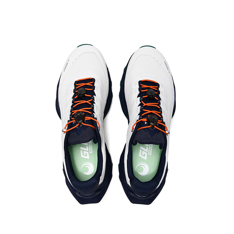 GLUNA Trail Running Shoes Unisex, Fashionable And Versatile Snow Porcelain Cobalt Blue