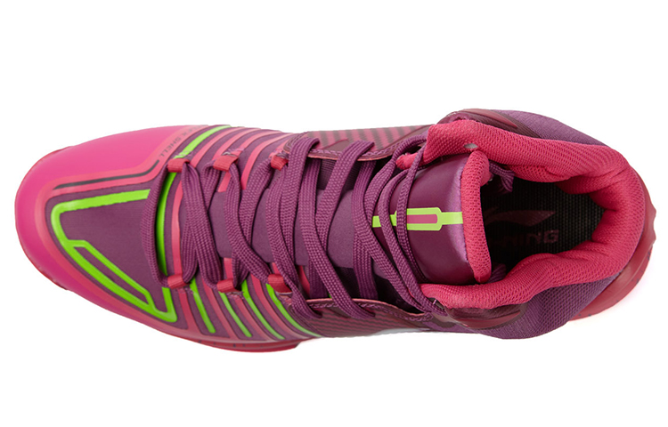 Li Ning Speed 1 Mid top Basketball Shoes Men’s Rose Red
