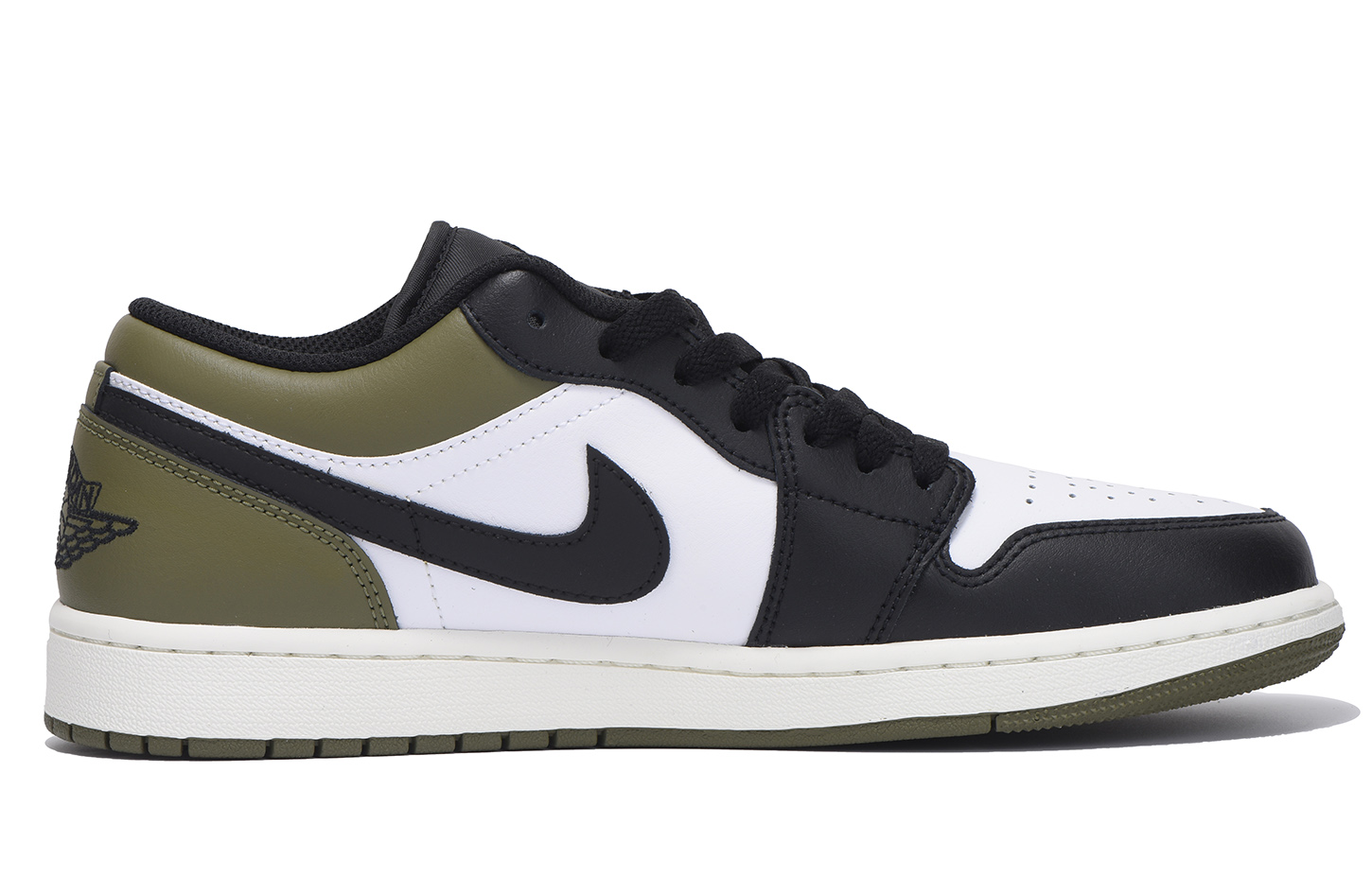 Jordan Air Jordan 1 Slip Resistant Coverage Low top Vintage Basketball Shoes Unisex Grass Green