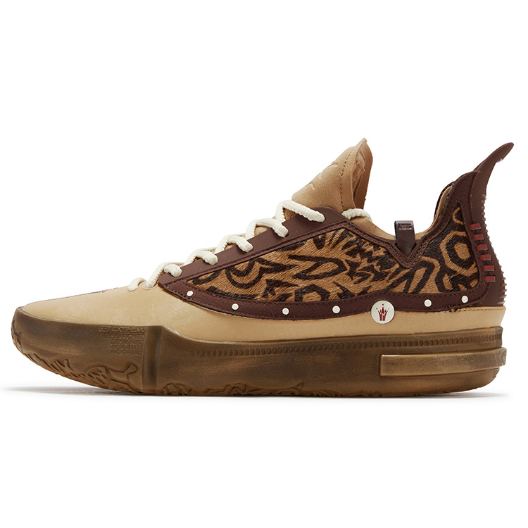 361° Joker 1 GT Cushioning, Wear Resistant Low top Basketball Shoes Men’s Coffee Brown