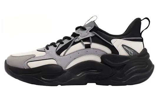 361° Surge Collection Slip Resistant Abrasion Resistant Low top Chunky Sneakers Men's Black