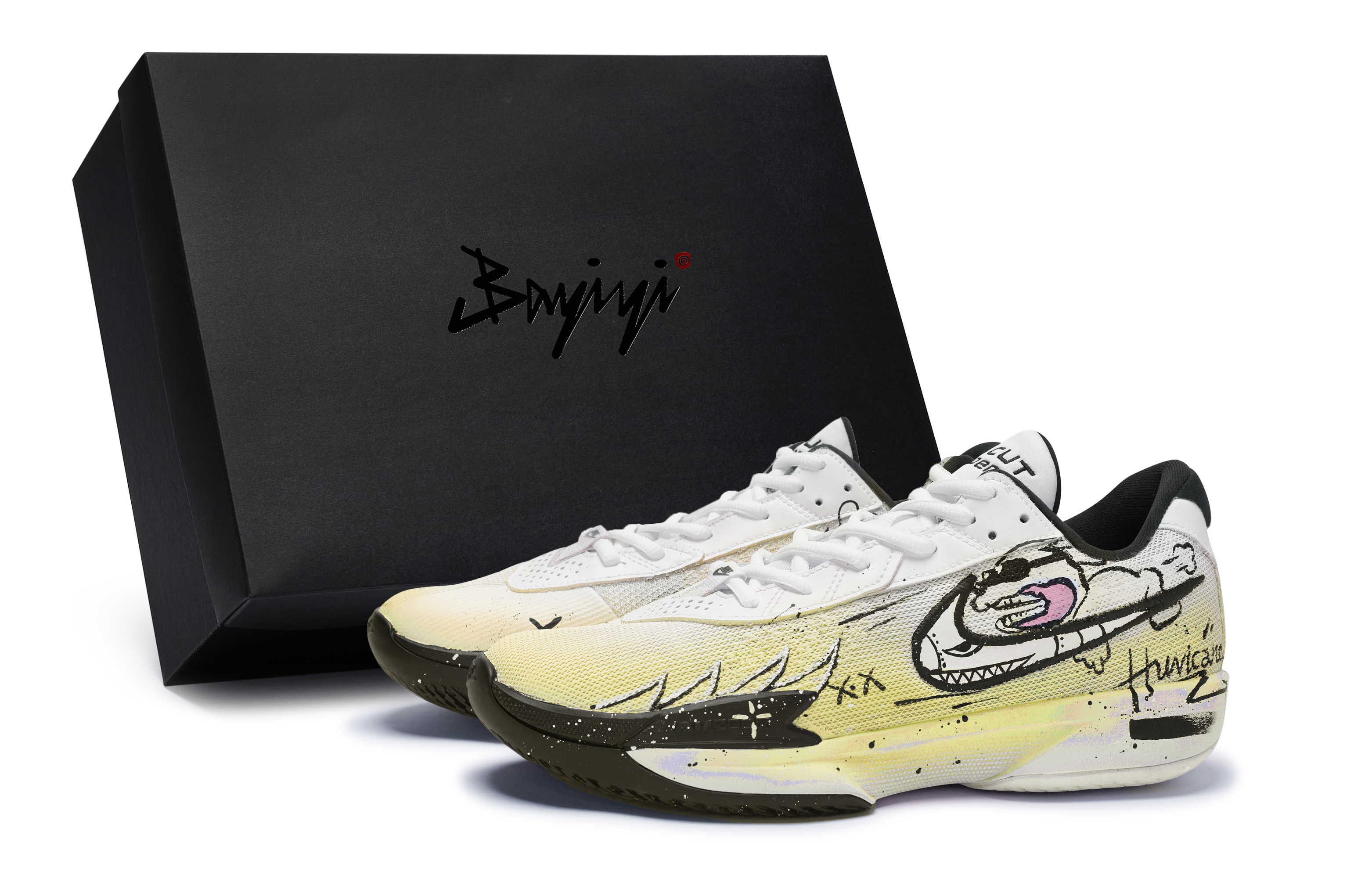 Nike Air Zoom G.T. Cut Academy 811 Manufacturing, Rocket Dog Yellow Cushioning Breathable Low top Basketball Shoes