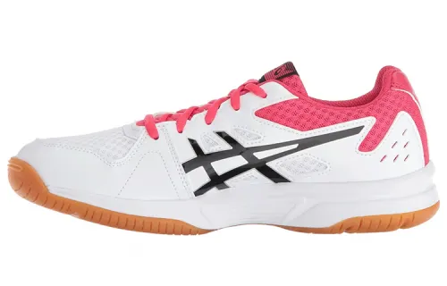 Asics Gel-Upcourt 3 simple and comfortable wear-resistant low-top volleyball shoes women's white and red