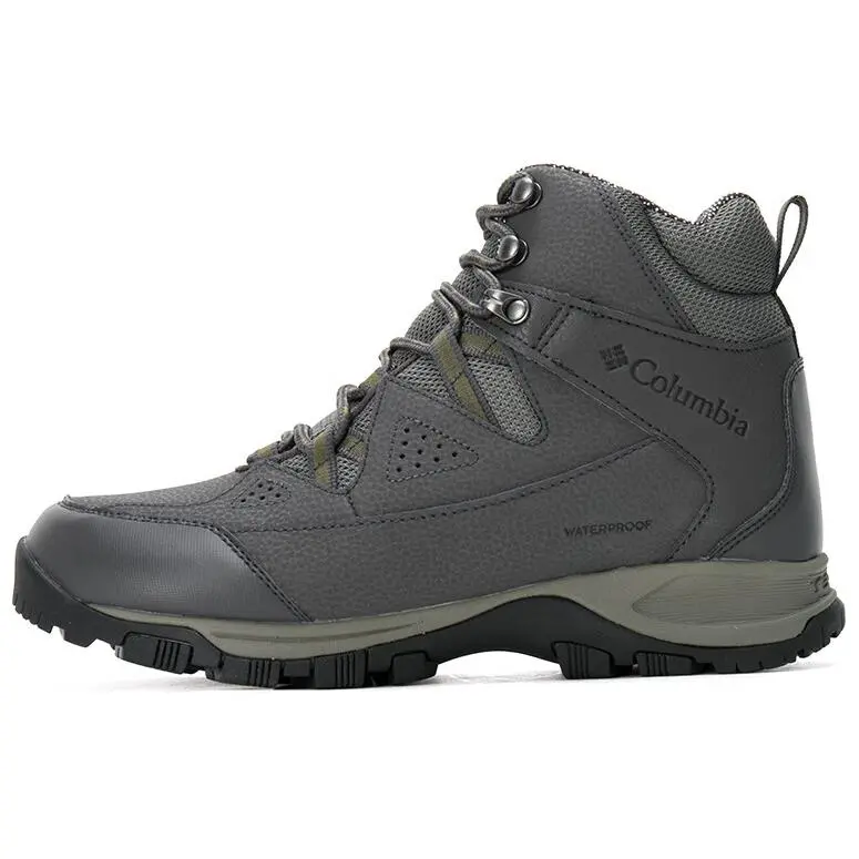 Columbia Slip Resistant And Breathable High top Mountaineering Shoes Men's Gray