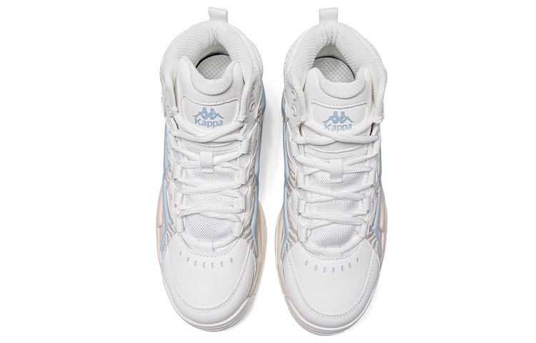 Kappa Slip Resistant Abrasion Resistant High top Vintage Basketball Shoes Women’s White Pink