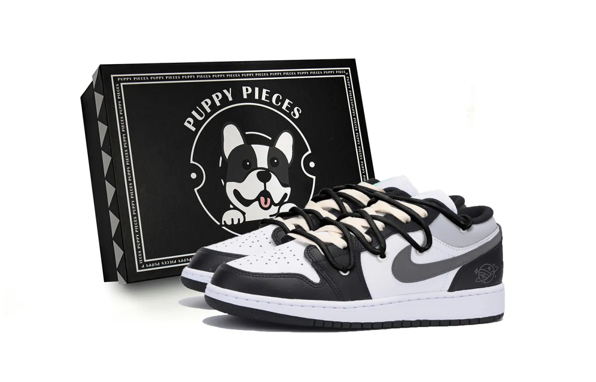 Jordan Air Jordan 1 Abrasion Resistant Low top Vintage Basketball Shoes Men's Dark Gray