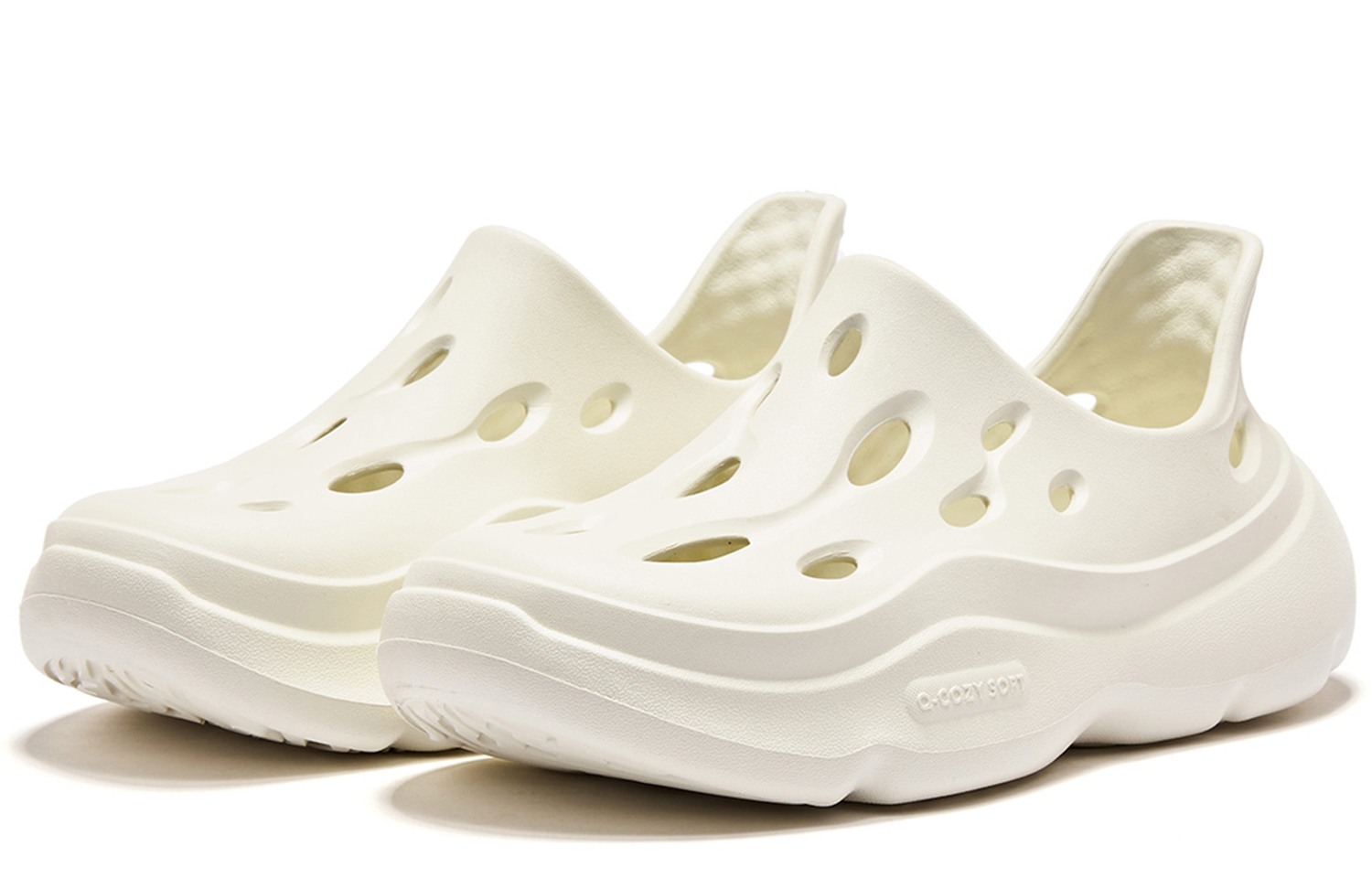 QIAODAN Clogs Women's Ivory White