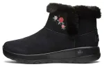 Skechers ON THE GO Thermal Abrasion Resistant Ankle Length Snow Boots Women's Black