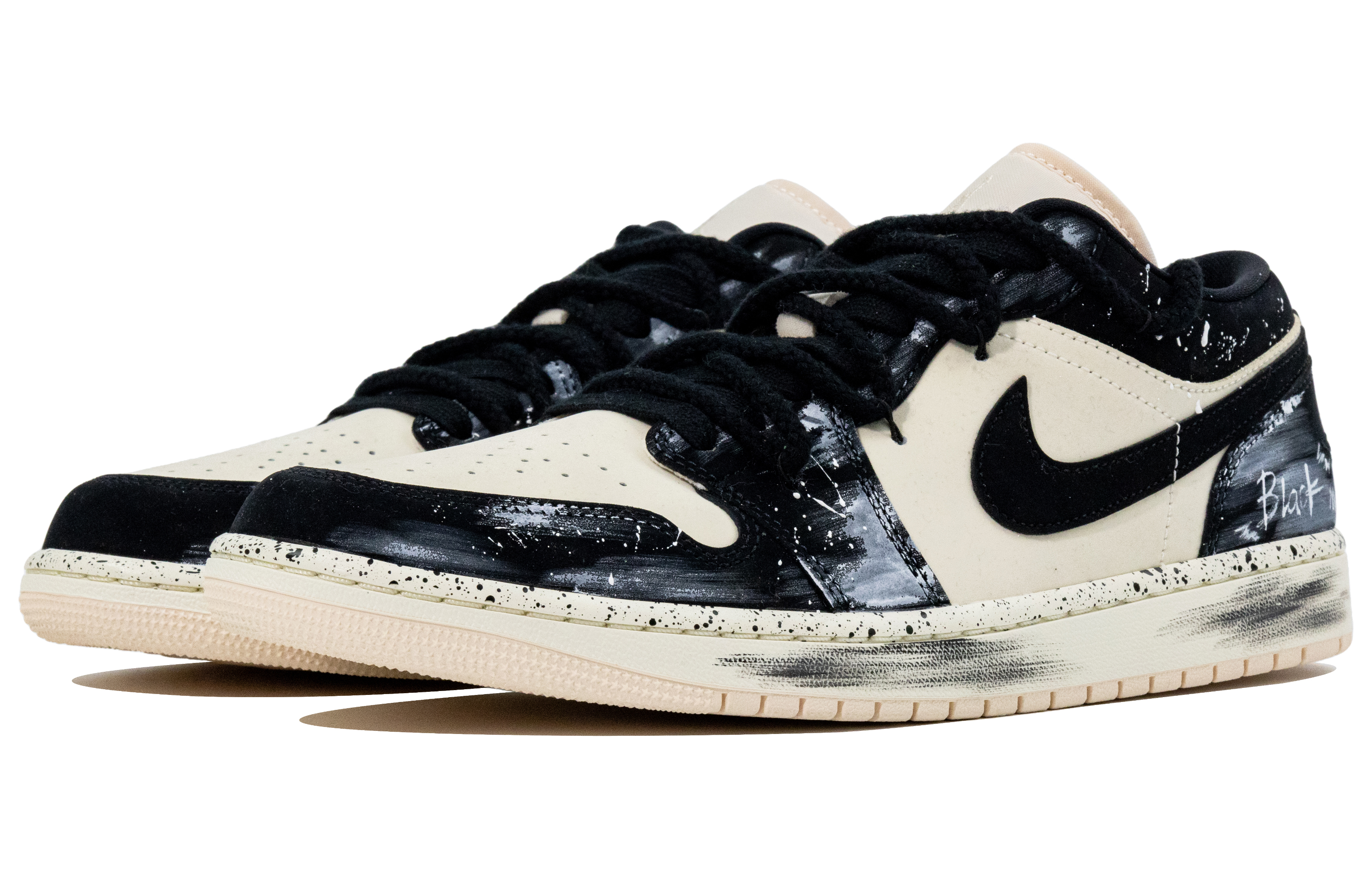 Jordan Air Jordan 1 Synthetic Leather, Leather Cushioning, Wear Resistant Low top Vintage Basketball Shoes Unisex