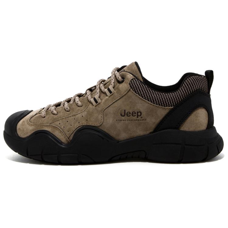 Jeep Breathable Moisture Wicking Low top Hiking Shoes Men’s Khaki