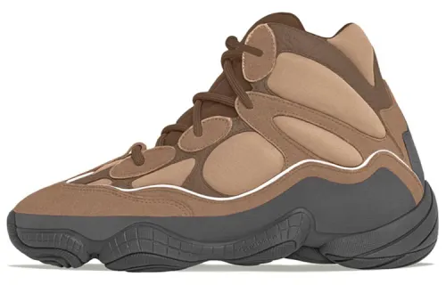 Adidas Originals Yeezy 500 High Slip Resistant Abrasion Resistant Mid top Chunky Sneakers Unisex Brown