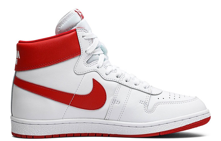 Кроссовки Nike x Jordan Air Jordan 1 Air Ship (бело-красные) — фото 2