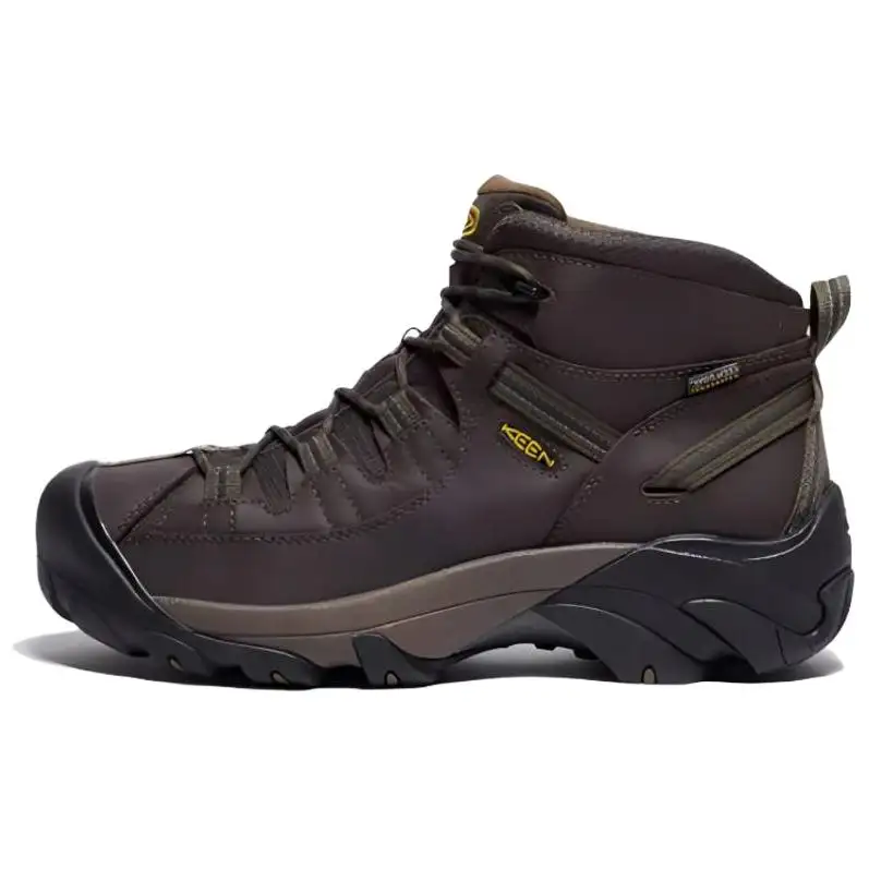 Keen TARGHEE II MID WP Comfortable Round Toe Mid top Outdoor Shoes Men's Umber