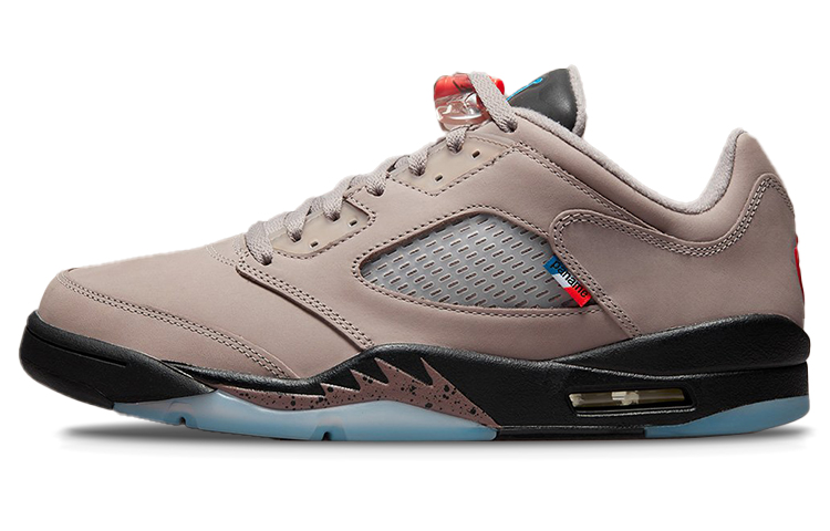 Jordan Air Jordan 5 retro low \"psg\" trend Paris low-top retro basketball shoes men and women same style gray brown