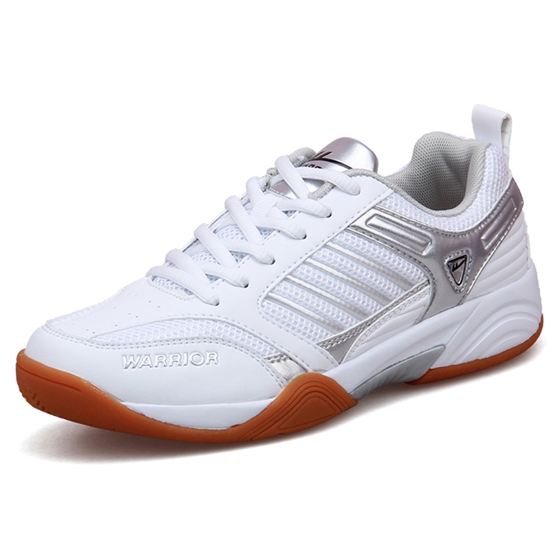 Warrior Textile, Synthetic Leather Competition Slip Resistant And Breathable Low top Badminton Shoes Unisex