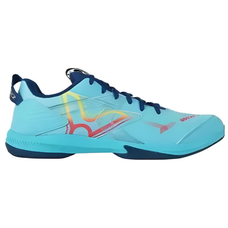 VICTOR Comfortable Cushioning Slip Resistant Low top Badminton Shoes Unisex Green Blue