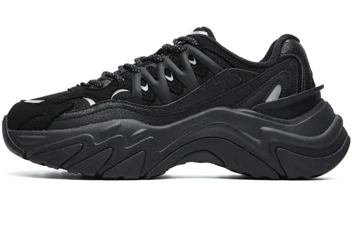 FILA FUSION Fishbone Sofla D Textile, Synthetic Leather, TPU Cushioning Breathable Support Low top Chunky Sneakers