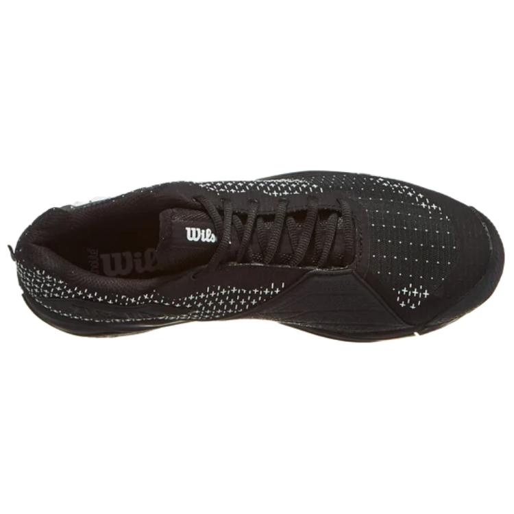 Wilson Textile, Artificial Leather Cushioning Support Rebound Low top Tennis Shoes Men’s Black
