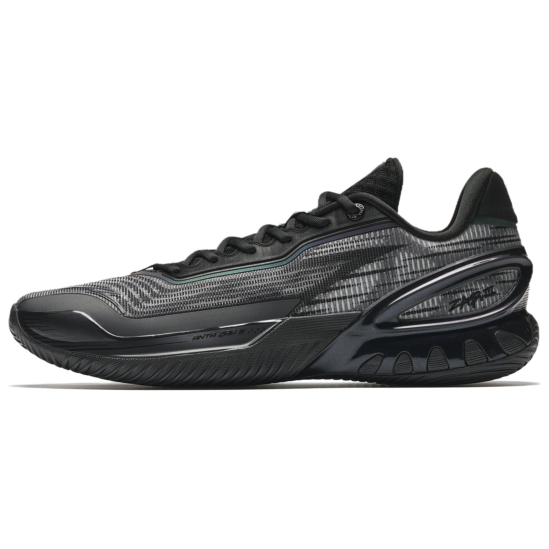 Anta Anta Instant 3 Dark Knight Black Samurai A-SHOCK PRO LTR liquid rubber professional combat boost start low-top front fork carbon plate basketball shoes men's black