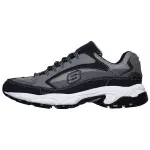 Skechers Stamina Textile, Synthetic Leather Cushioning Abrasion Resistant Breathable Low top Chunky Sneakers Men's