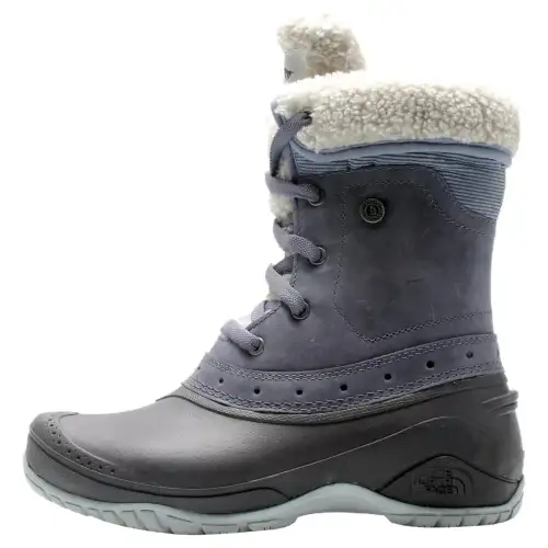 THE NORTH FACE Shellista Thermal Abrasion Resistant Thermal Abrasion Resistant Crew Snow Boots Women's Gray Black