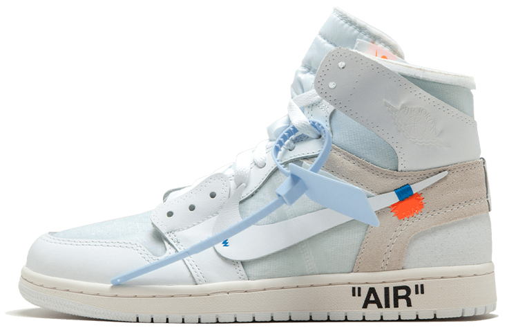 Мужские кроссовки Jordan Air Jordan 1 High (бело-синие)