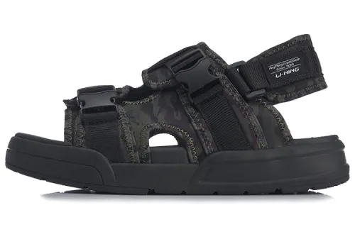 Li Ning Coca Sports Sandals Black Camouflage