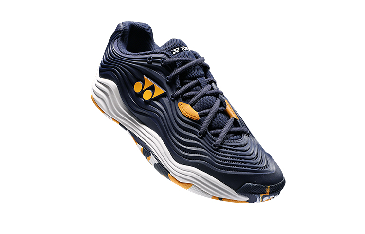 YONEX SHTF5 Abrasion Resistant Low top Tennis Shoes Unisex Navy Blue Orange