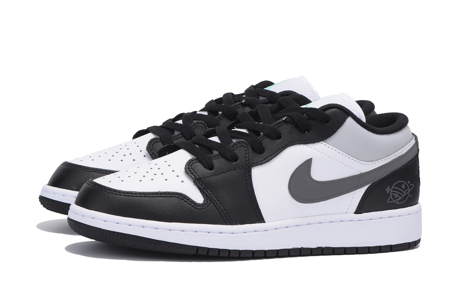 Jordan Air Jordan 1 Abrasion Resistant Slip Resistant Low top Vintage Basketball Shoes Men’s Dark Gray
