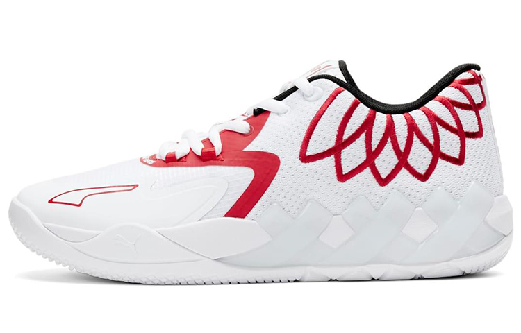 Кроссовки PUMA MB.01 (бело-красные)