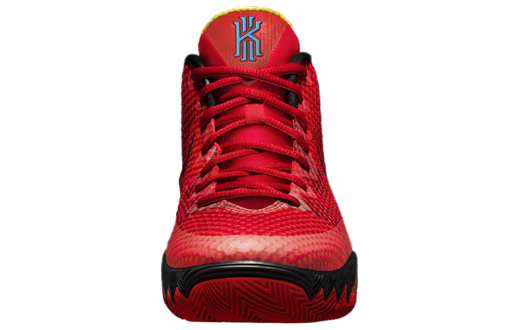 Мужские кроссовки Nike Kyrie 1 (красно-черные) — Красный / чёрный — фото 3