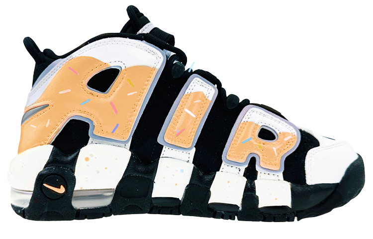 Nike Air More Uptempo Mid top Vintage Basketball Shoes GS Macaron Orange