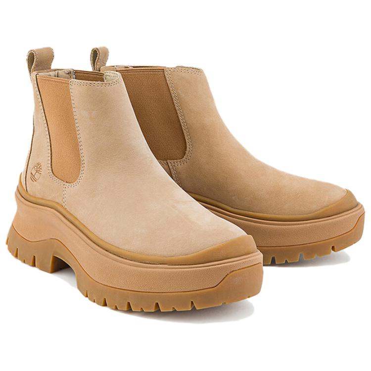 Timberland Roxie Lane Short Chelsea Boots Women's Beige