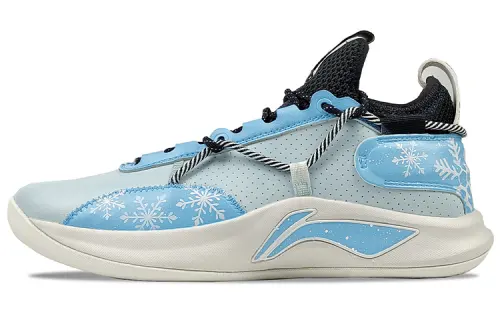 Li Ning Speed Team Basketball Shoes Men's Low Top Gray/Blue
