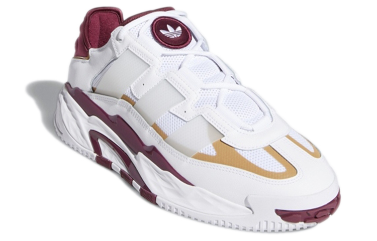 Adidas Originals Niteball Wear Resistant Retro Basketball Shoes White Red Unisex ‘White Red’