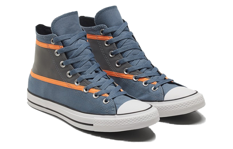 Кеды Converse Chuck Taylor All Star (серый / синий) — фото 3
