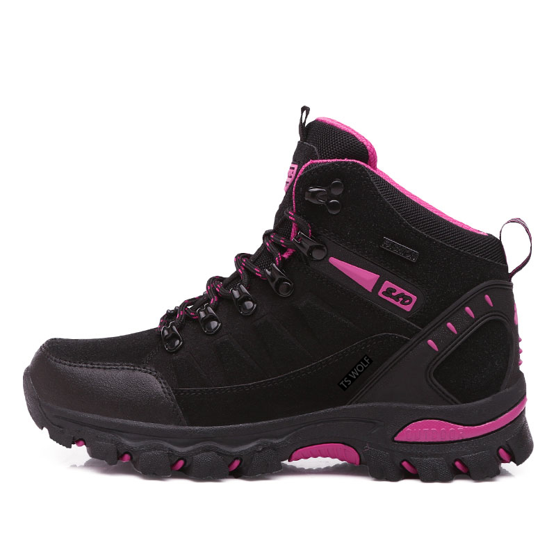 TANSENLANG Mid top Athletic Shoes/Mountaineering & Hiking Shoes Unisex Black Red