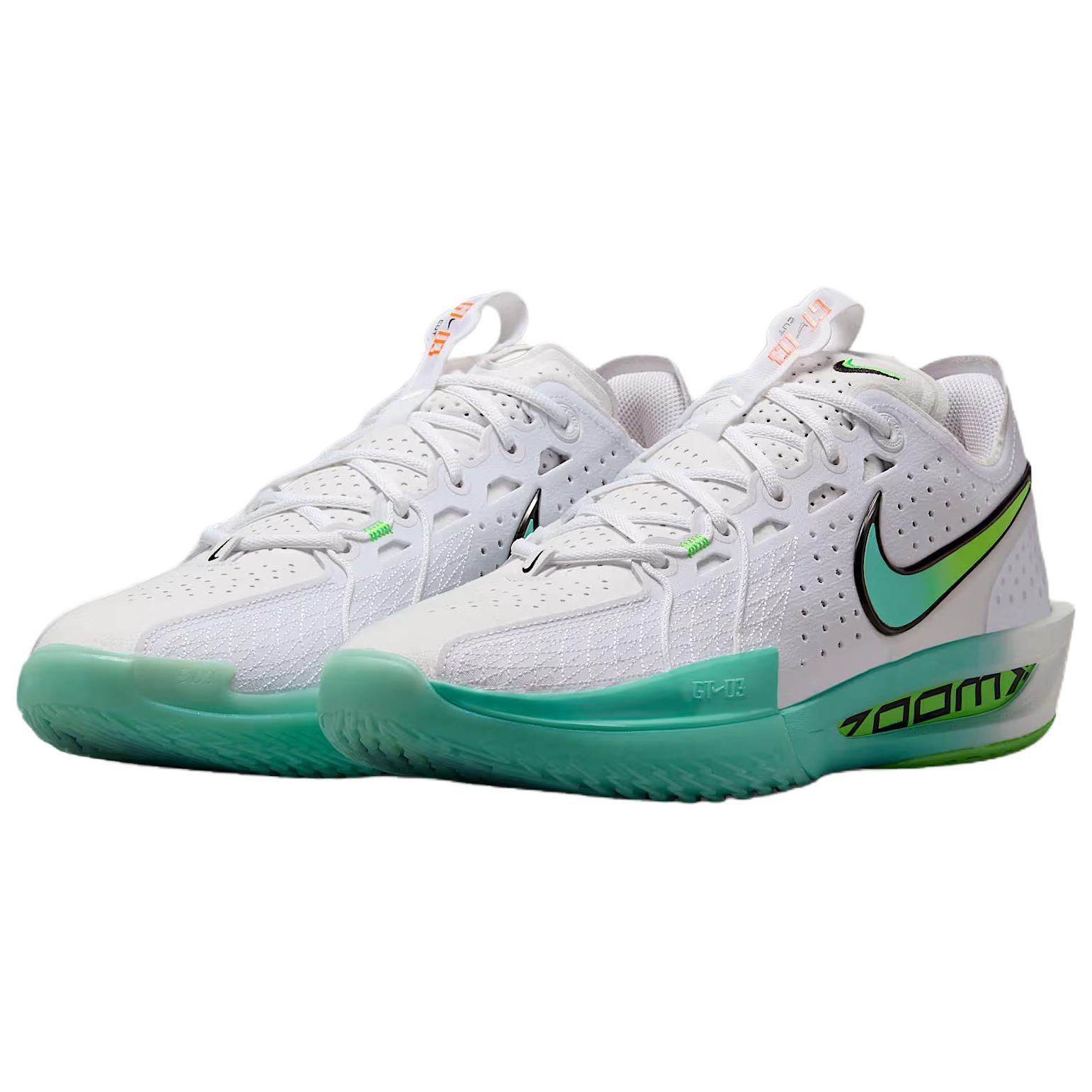 Nike G.T. Cut 3 Low top Basketball Shoes Unisex White Green