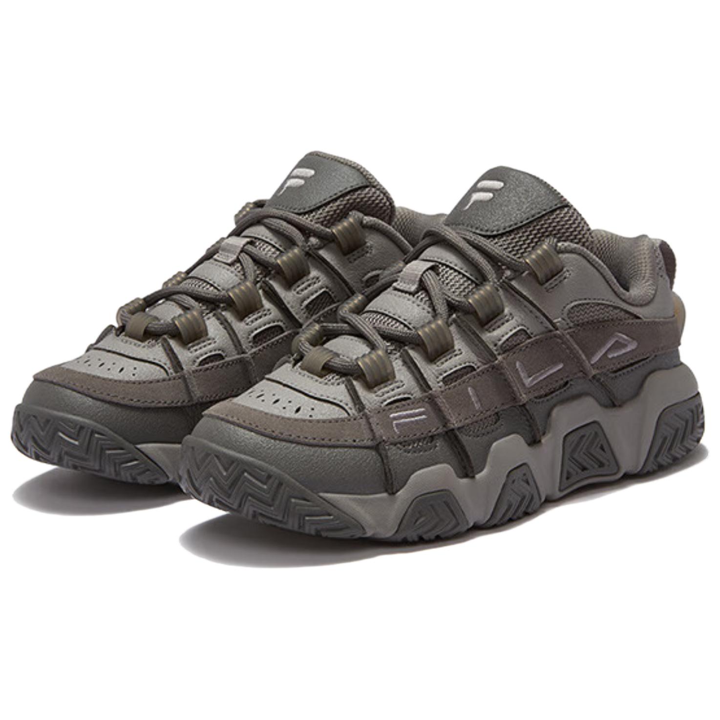 FILA FUSION BUSTER Puffy Shoes Low top Vintage Basketball Shoes Women’s Gray