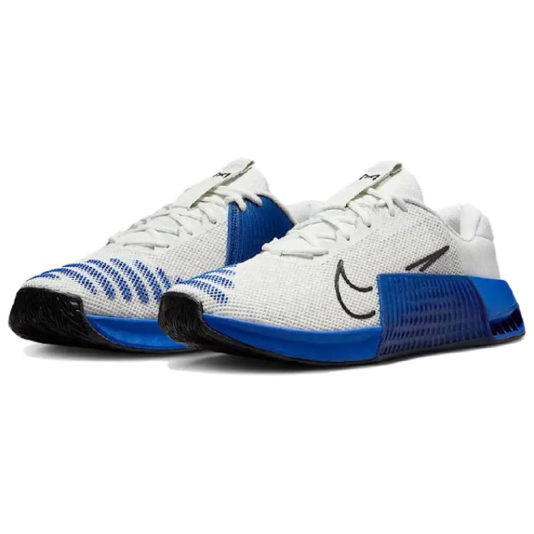 Nike Metcon 9 Slip Resistant Abrasion Resistant Low top Training Shoes Men’s White Blue